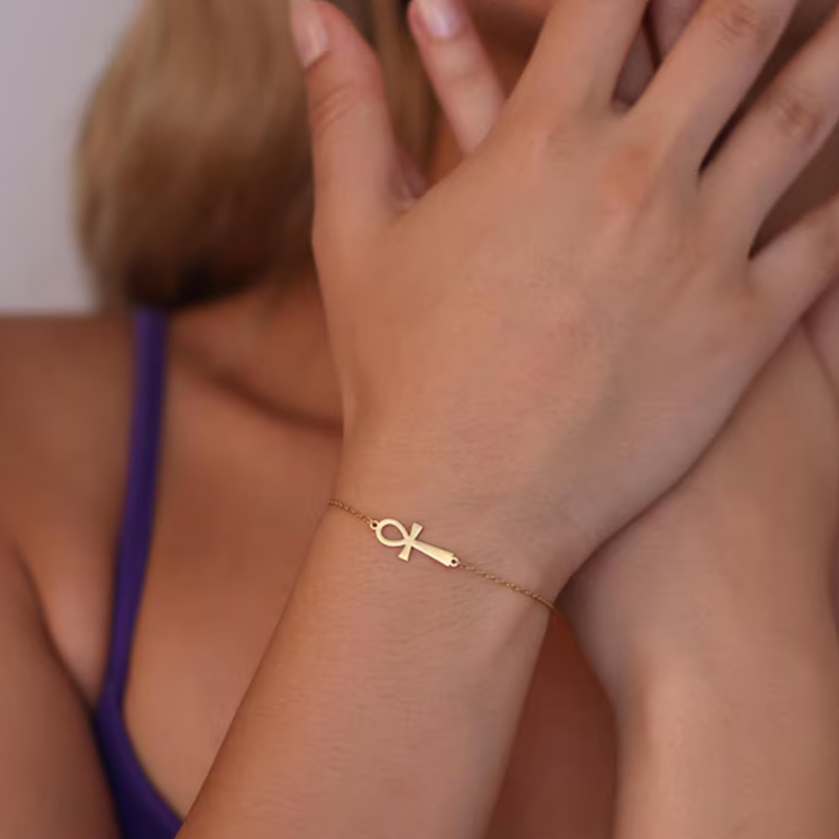 Women Accessories Egypt - Bracelet croix égyptien Ankh pour femmes,