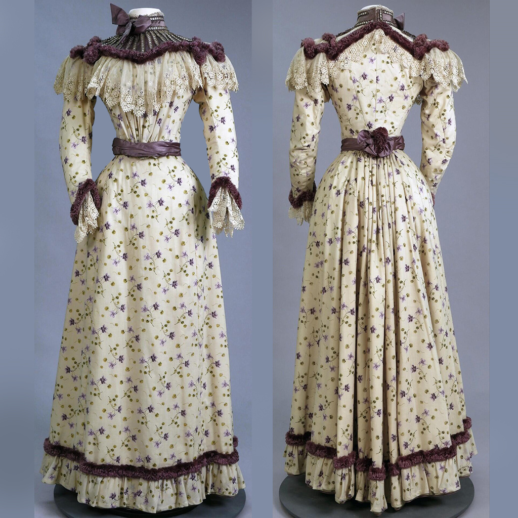 Women'S Accessories Louis Vuitton - 1890s-1899s mode victorienne gothique florale col