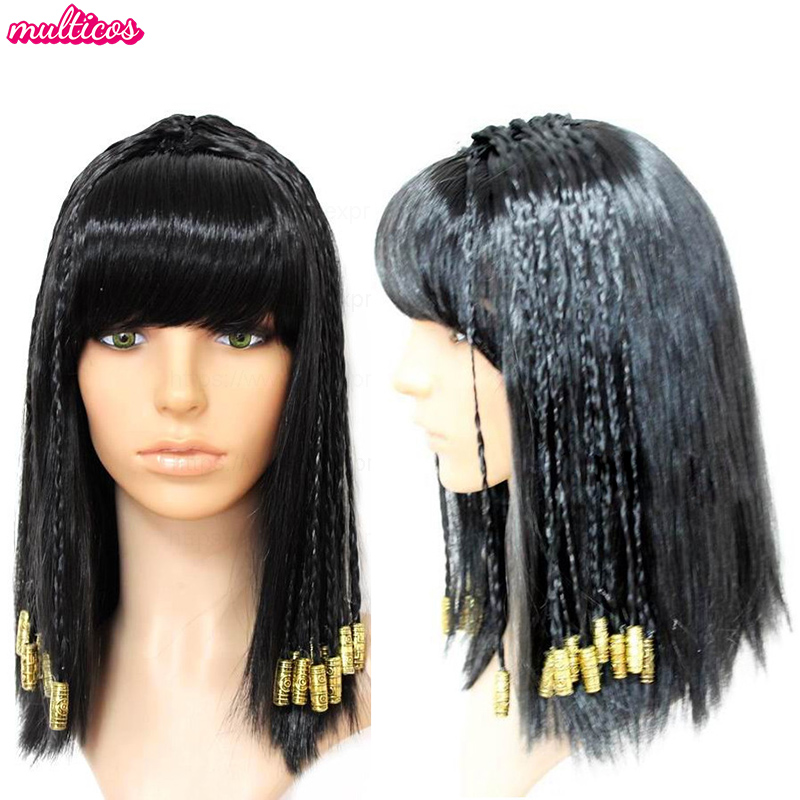 Women Accessories Egypt - Cléopâtre perruque femme egypte reine cheveux