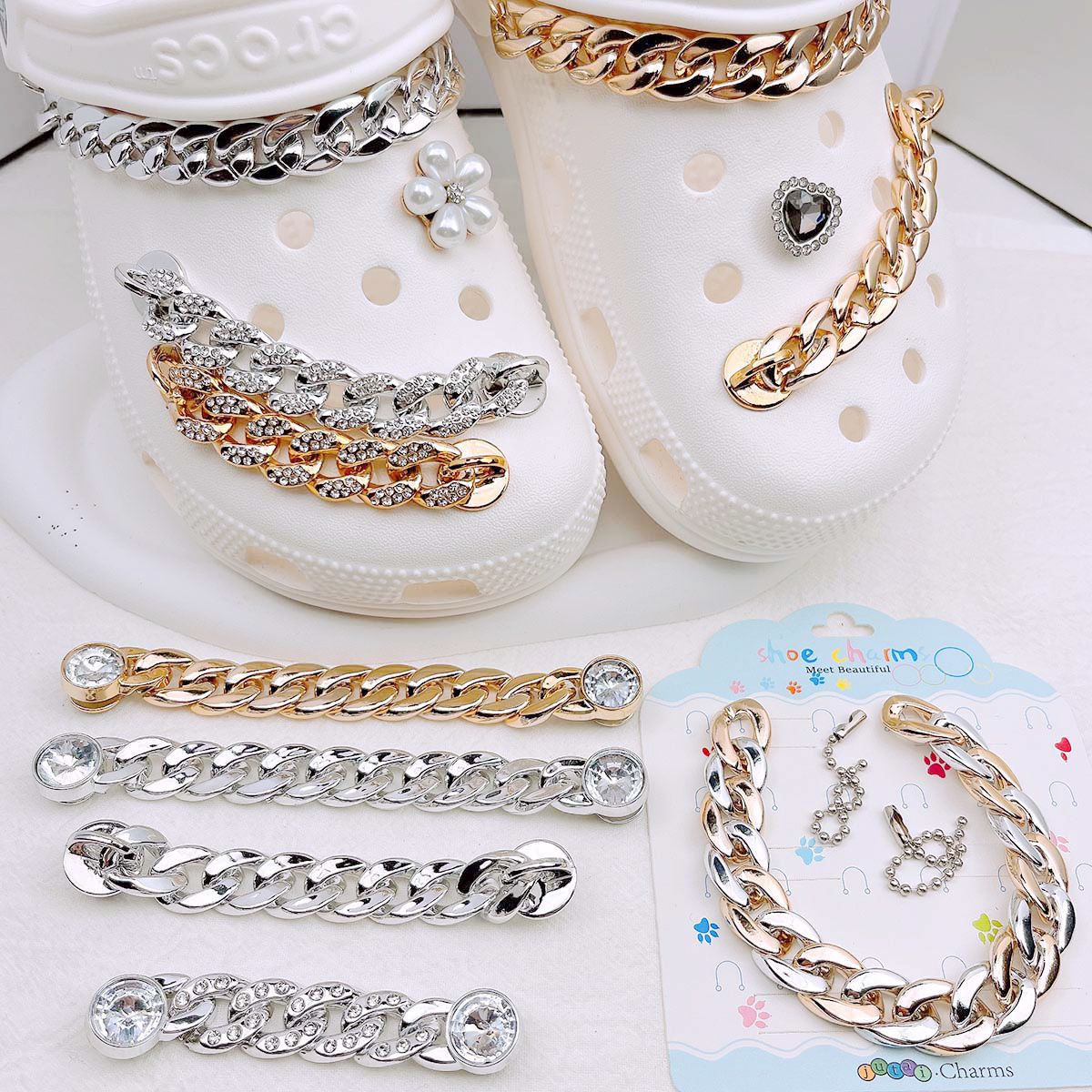 Women'S Accessories Crocs - Chaîne décorative polyvalente pour chaussures, accessoire