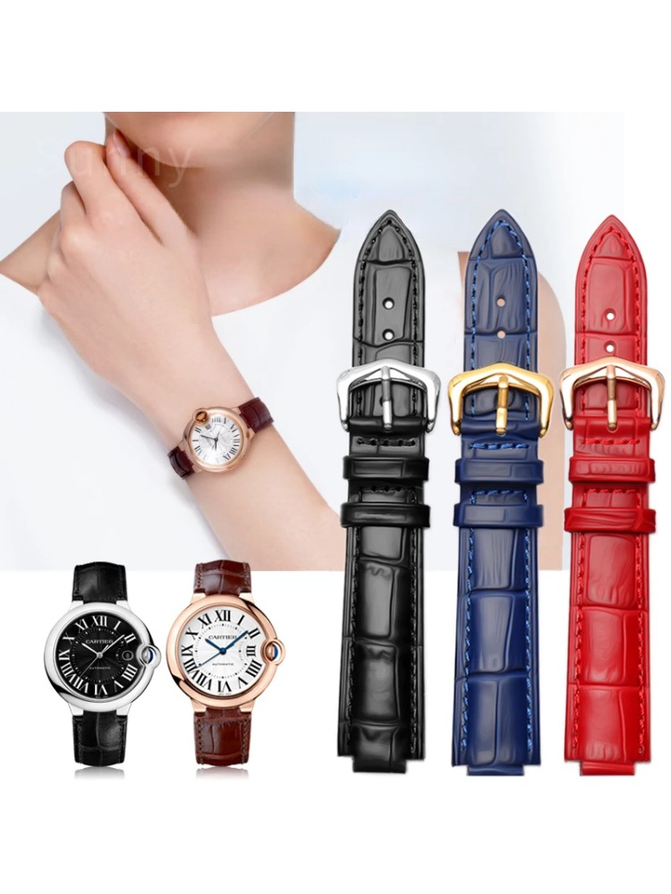 Bracelet de montre en cuir vér - Women'S Accessories Cartier avis et prix