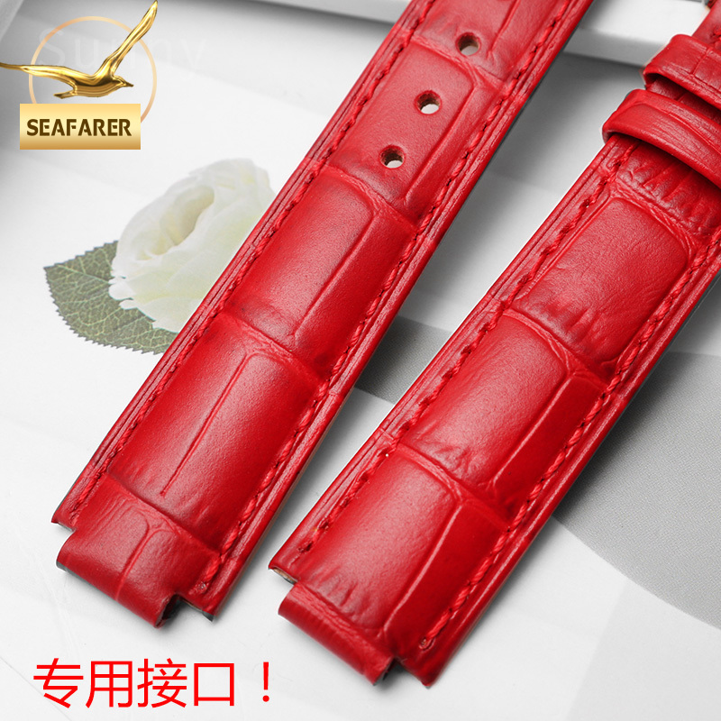 Bracelet de montre en cuir vér - Women'S Accessories Cartier avis et prix