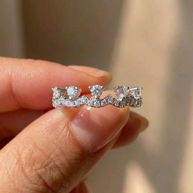 Bague Couronne en Argent Sterl - Women'S Accessories Jewelry Sale avis et prix