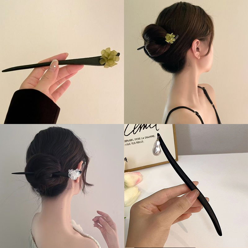 Bâtons de cheveux en bois de S - Women Accessories Shop avis et prix