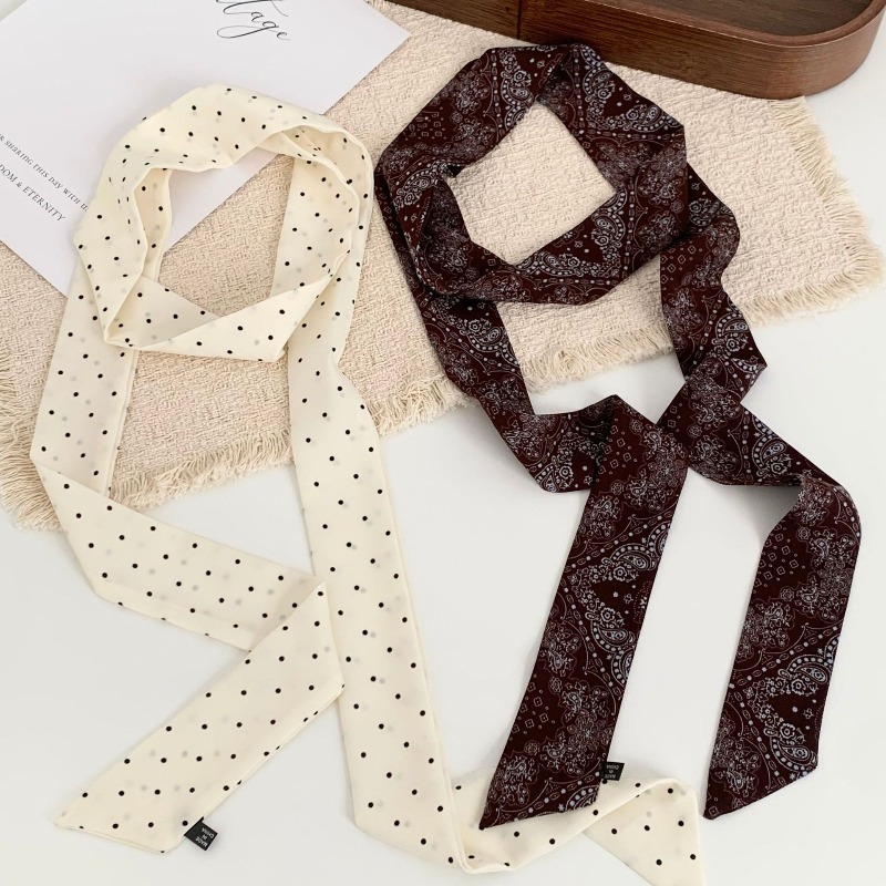 Écharpe longue à pois pour fem - Women Electronic Accessories avis et prix
