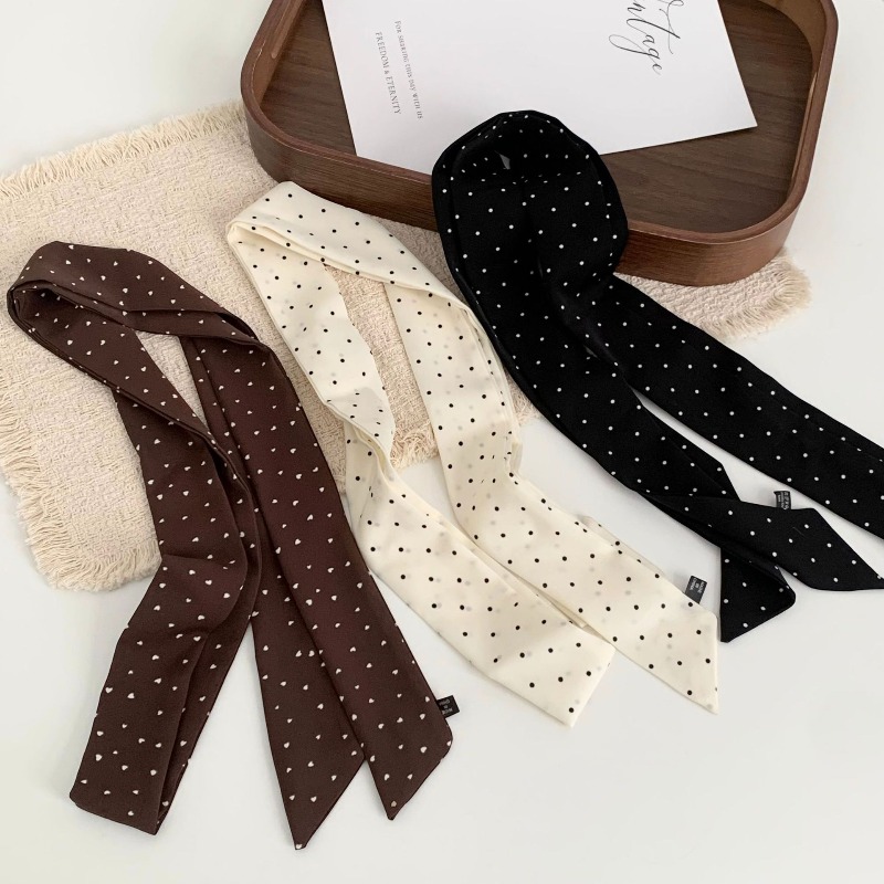 Écharpe longue à pois pour fem - Women Electronic Accessories avis et prix